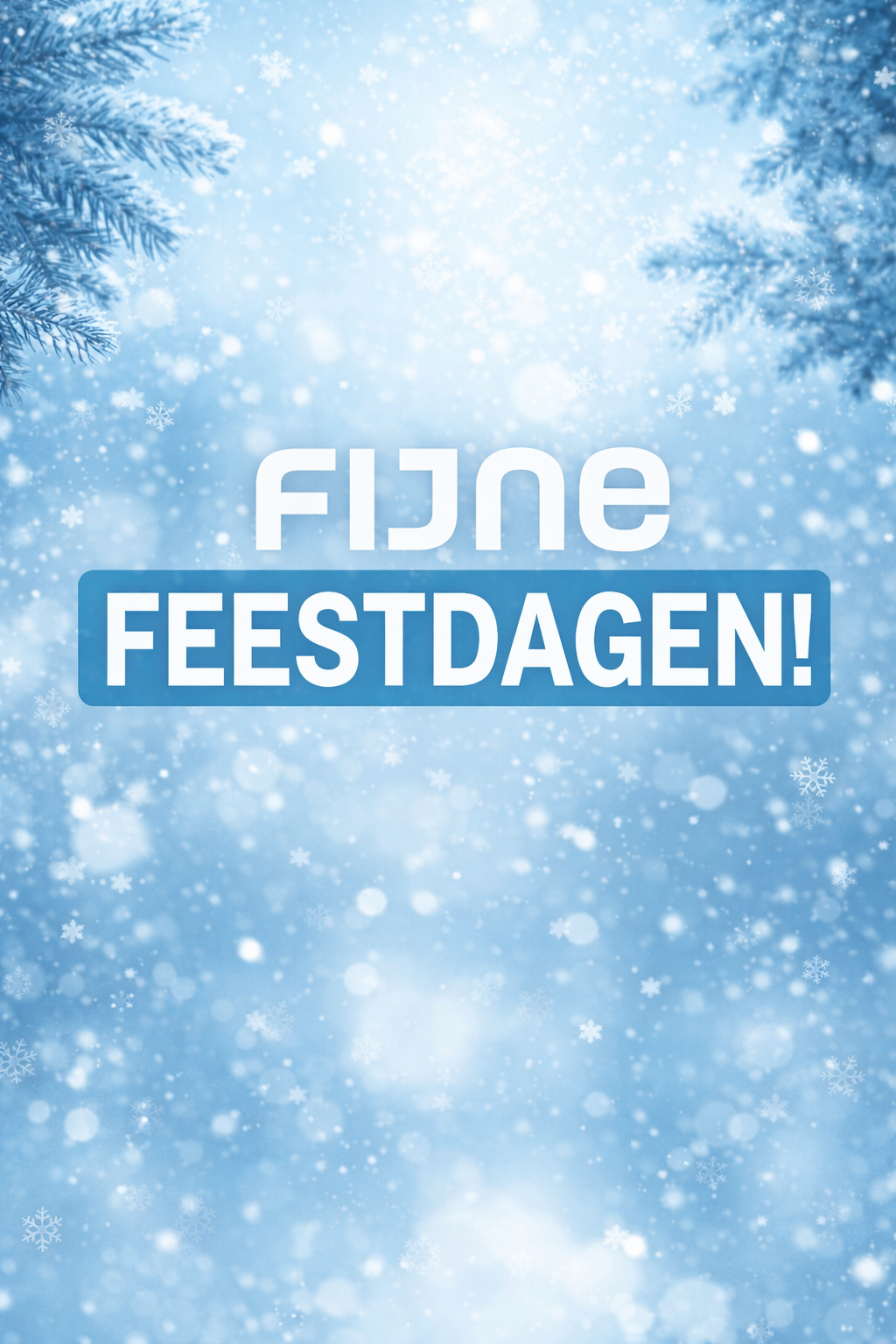 Fijne feestdagen