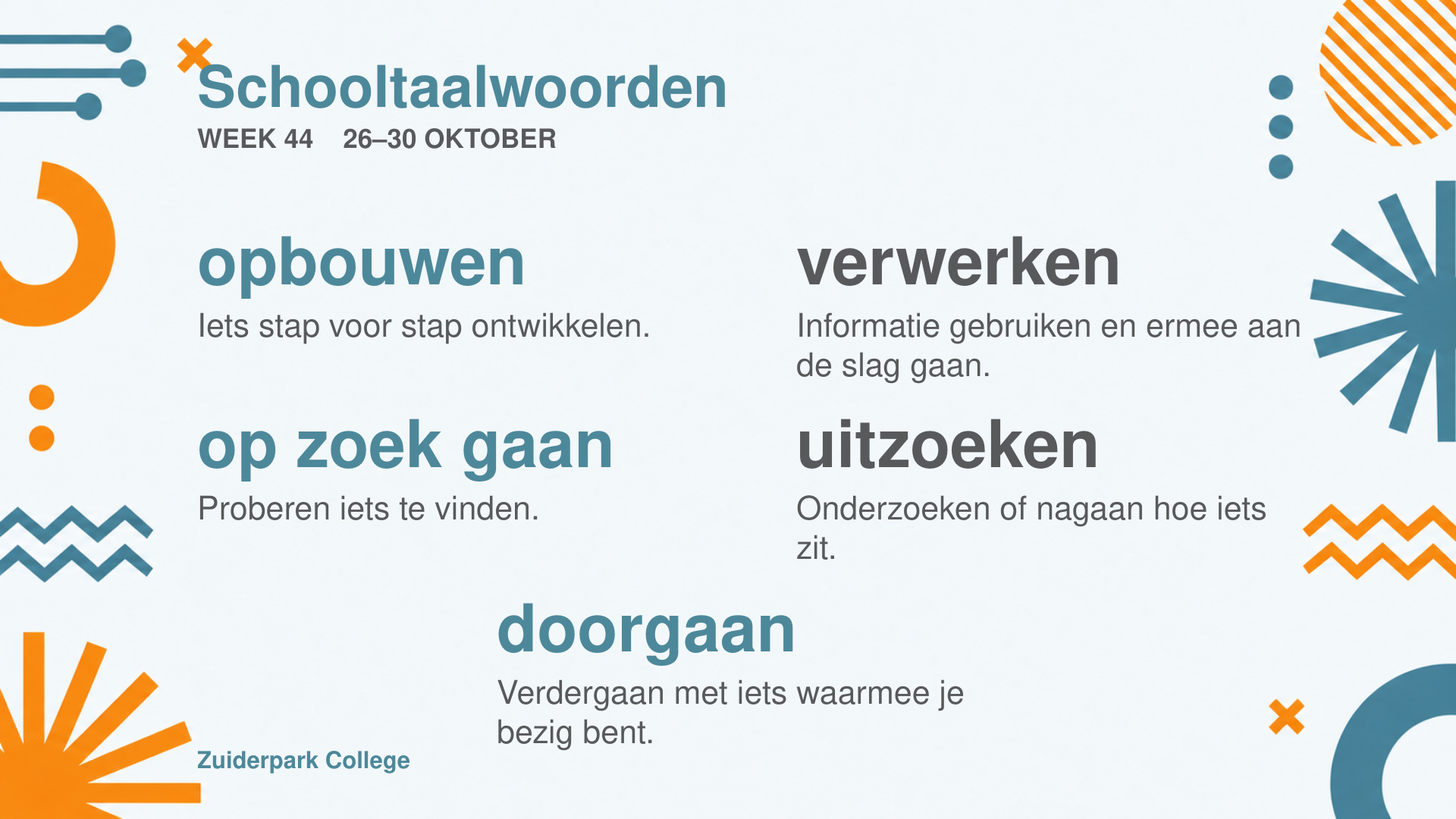 Woorden van de week: samen werken aan een sterke taalbasis